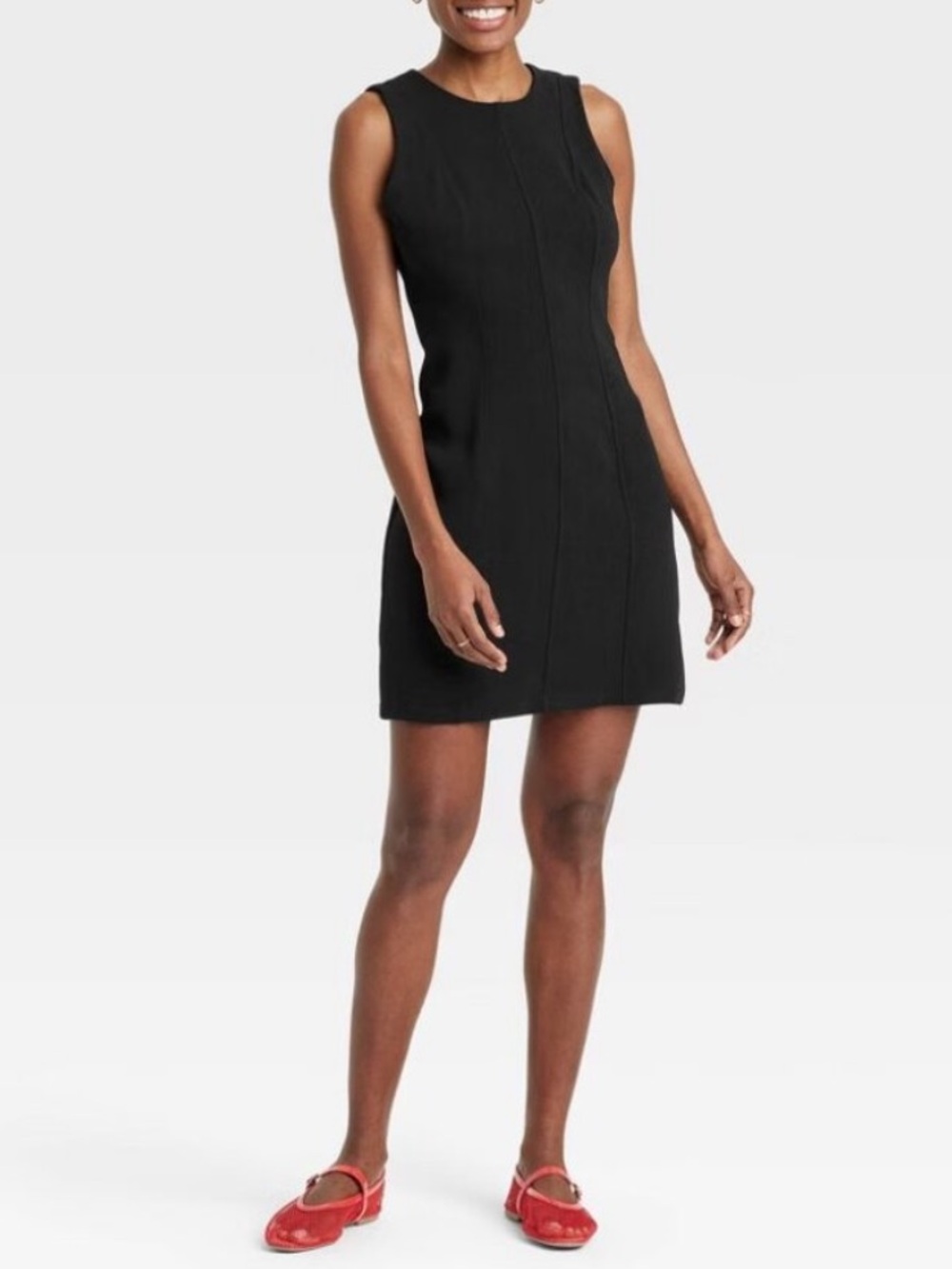 a New Day Black Mini Sheath Dress